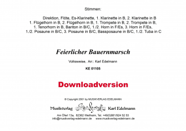 Feierlicher Bauernmarsch - Download